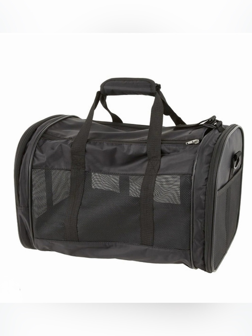 Whisker City - Black Soft-Sided Cat Carrier, up to 22 lbs